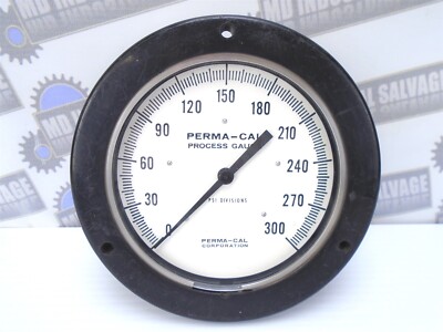 PERMA-CAL - 121FID07A01 - 1% of F.S. PROCESS GAUGE 0-300 PSI - 4.5''