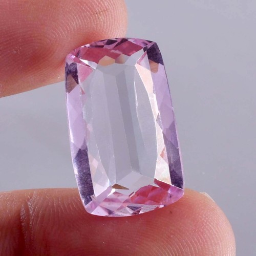 Pierre Précieuse Kunzite Rose - 64,10 Carats - Taille Coussin - Qualité AAA - Création De Laboratoire - Neuf