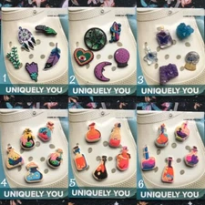 Crocs Handmade jibbitz witch moon potion Bottle crystal Ball Hamsa shoe charms 2