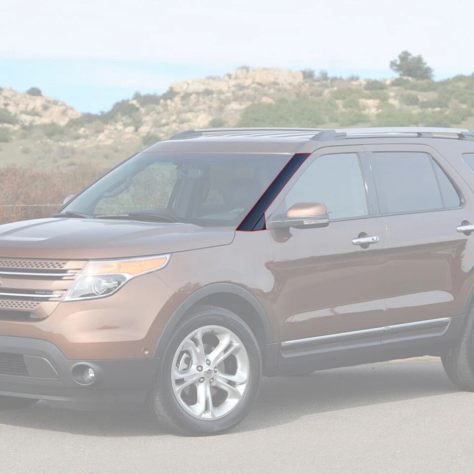 Fit For 2011-2019 Ford Explorer Windshield Trim Pillar Molding Right +Left 2Pair Foto 3 de 4