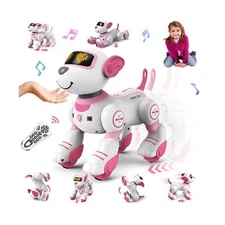 VATOS Remote Control Robot Dog Toy for Kids - Interactive Touch & Follow 17 F...