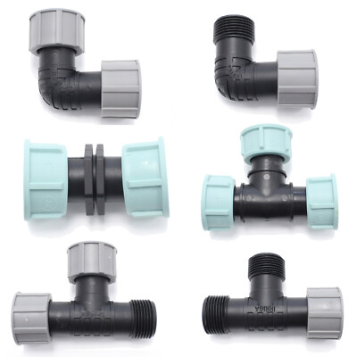 Fittinge 1'' PE Kupplung T-Stuck Muffe IG Verschraubung O-RING Dichtung Irriga