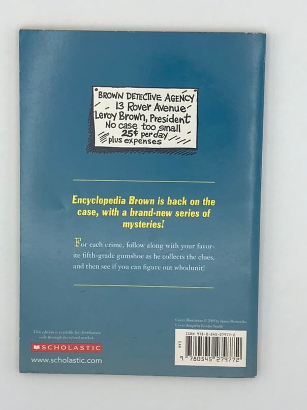 Encyclopedia Brown Super Sleuth by Donald J. Sobol - paperback, Very ...