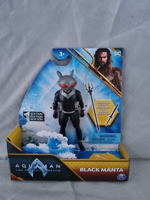 DC Aquaman & The Lost Kingdom 4'' Figur schwarz Manta neu