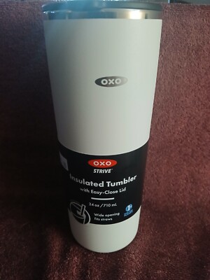 OXO Strive 24oz Insulated Tumbler with Sliding Lid - Quartz