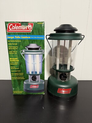 Coleman 5535 Series Vintage Large Tube Lantern Twin Tube Fluorescent 5355A700