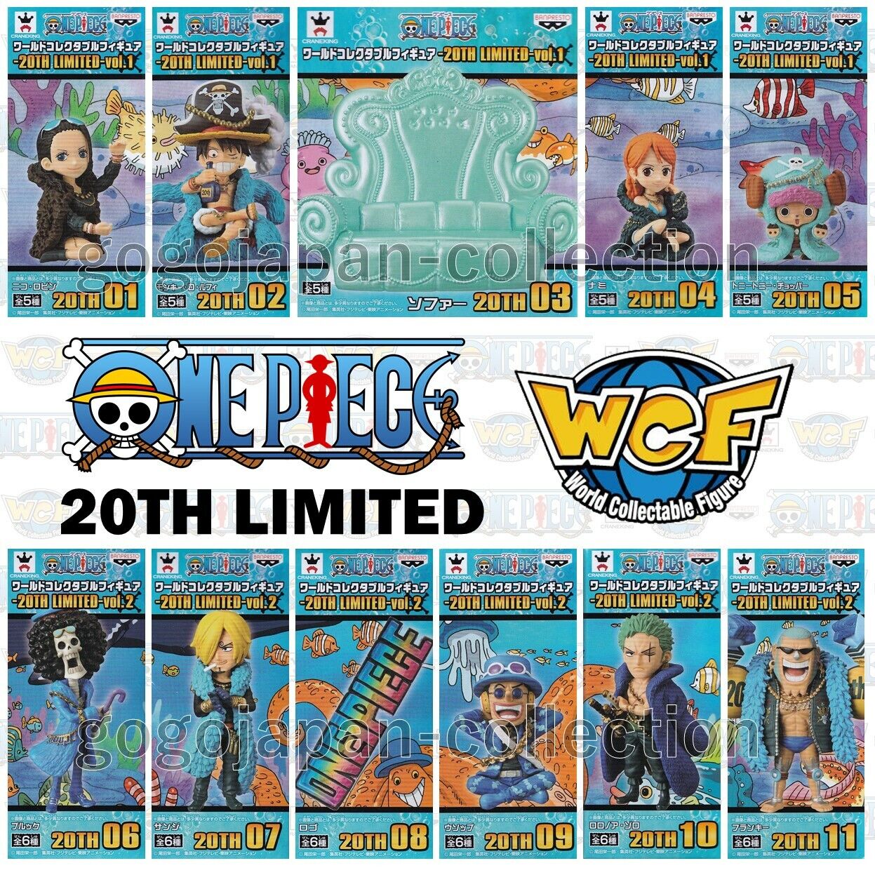 ONE PIECE WCF Figure Toy World collectable Don Krieg Ghin Set Of 2 USED