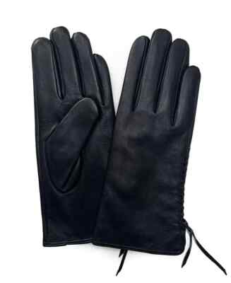 Women s Marcus Adler $78 Stitched Leather Fleece Lined Touchscreen Gloves NWT