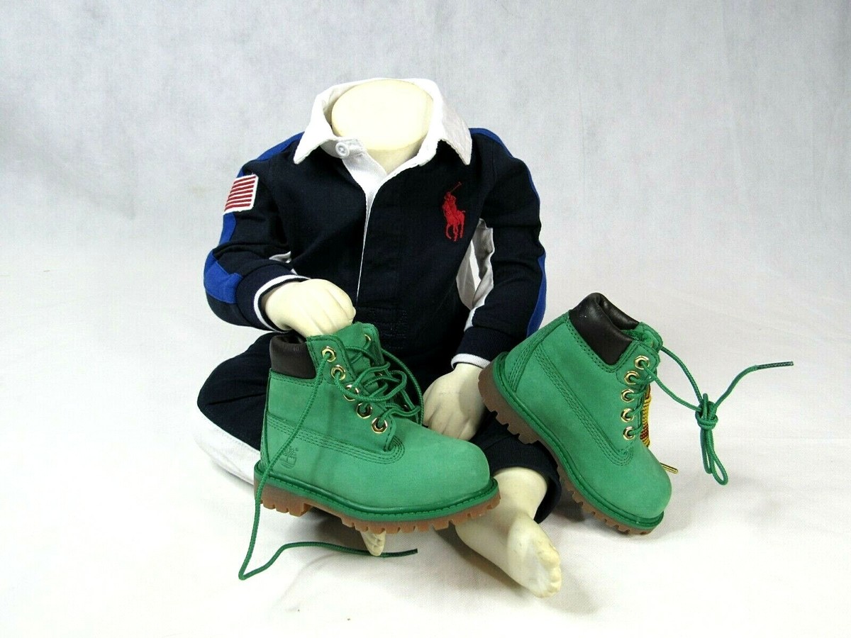 Size 6.5 boys limited addition green alligator timberland boots Junior Timberland® Waterproof Boots - Black/Dark Green  main image 2