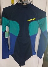 SZ SM. Women  s SEA-DOO 1 Piece Swimsuit Long Sleeve Sun Protection New With Tag