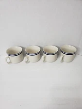 Japan Stoneware Mariner Blue Elegance II Collection Lot of 4 Cups / Mugs