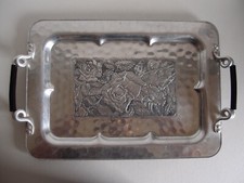 Amerykańska taca secesyjna, ręcznie napędzana aluminiowa, sprzedawana z "Cromwell"