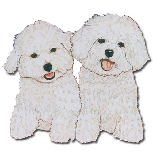 Bichon Frisé Magnet Wooden - Picture 1 of 1