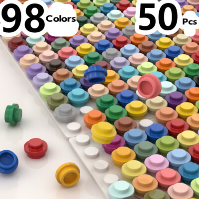 50pcs 1x1 Plate MOC Building Bricks Baseplate Block for Lego 3024 GE