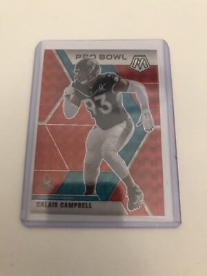 2020 Panini Mosaic Football Calais Campbell REACTIVE Green Pro Bowl SP   JAGS