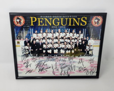 2002 2003 Wilkes-Barre/Scranton Penguins TEAM SIGNED AUTOGRAPHED PHOTO 14 by 11