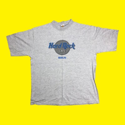 2000s Hard Rock Cafe Berlin Germany Vintage Grey T-Shirt XL | eBay