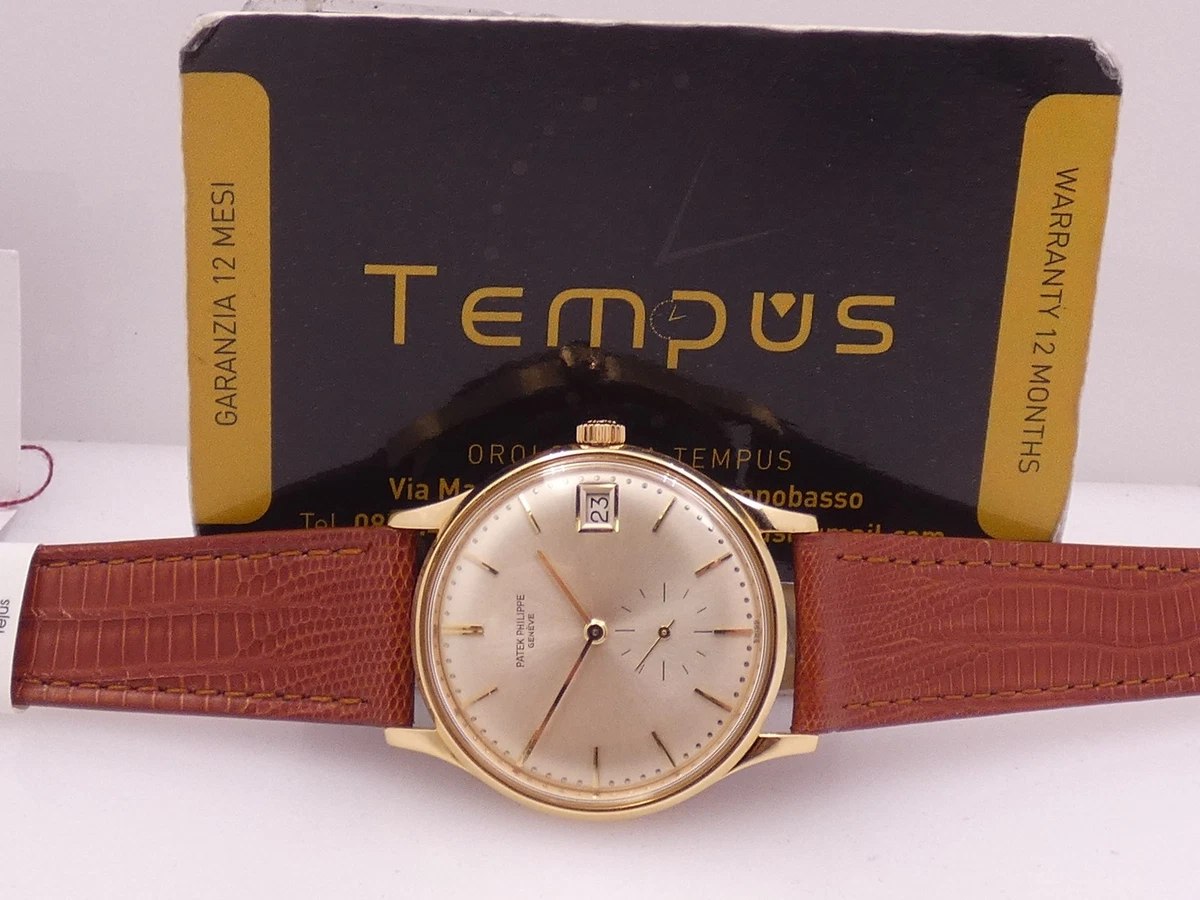 PATEK PHILIPPE CALATRAVA AUTOMÁTICO 3514 REPARADO EN PATEK ORO 18KT '1963 + CAJA