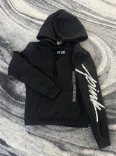 New Victoria  s Secret Pink Pullover Hoodie Bling Black  XS  Logo NWT