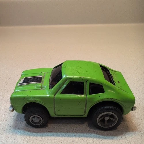 Tonka Pullback Gremlin Pressed Steel Car Lime Green Made in Japan VTG