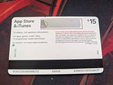 Apple iTunes Gift Card &pound;15 Value