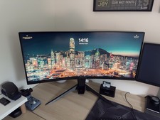 ASRock 34-inch Phantom Gaming Monitor WQHD Curved 1ms 165Hz Ultra-Widscreen