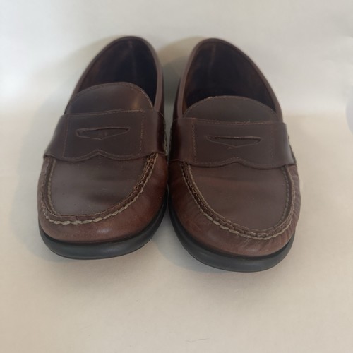 Sperry Topsider Mens Brown Leather Loafer Size 8 1/2 Slip On - Picture 4 of 23