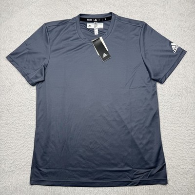 NWT Adidas ClimaTech Aeroready Short Sleeve Athletic T-Shirt Gray Men's Size L