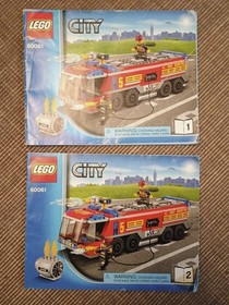 LEGO City 60061 Airport Fire Truck Complete with Instructions
