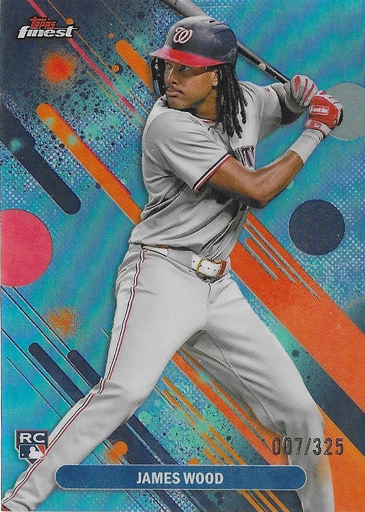 2025 Finest #100 James Wood Sky Blue #/325