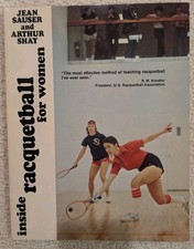 Inside Racquetball by Jean Sauser and Arthur Shay w/Photos/Diagrams, 1977 HC DJ