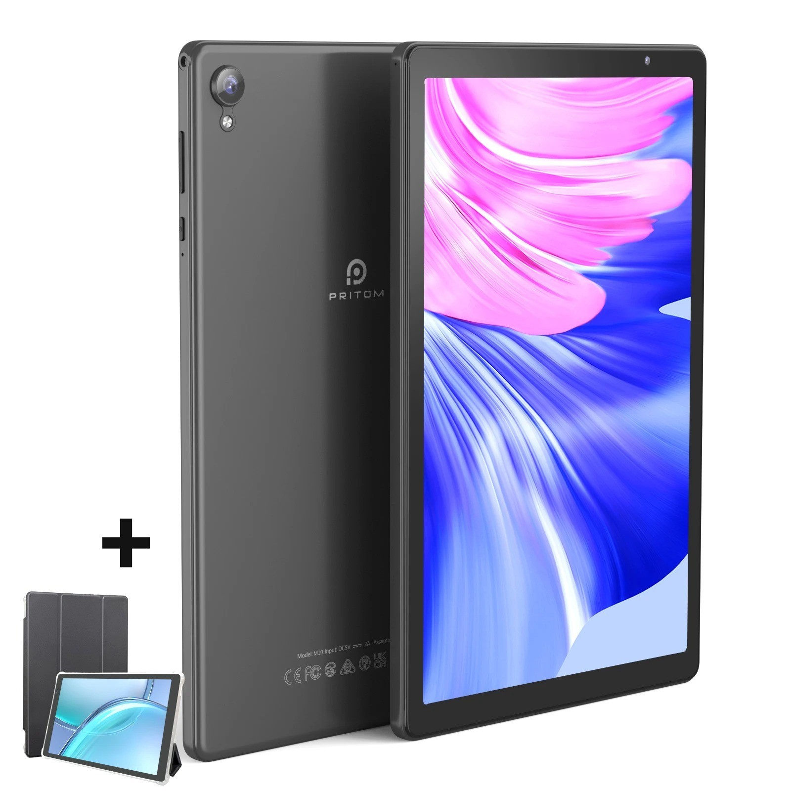 Tablette WiFi 6 Android 12 avec grand écran 10 pouces et mémoire extensible 512Go pas cher