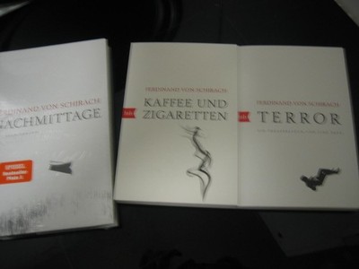 Ferdinand von Schirach 3 Bücher Nachmittage , Terror , Kaffee u. Zigaretten