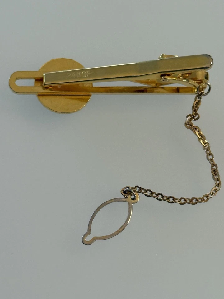 Tie Bar Clasp Clip Methodological Dragon Vintage 24KGF Gold metal plated - Image 2 of 4