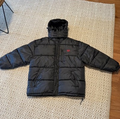 Vintage 90s Black and Red Big and Tall Size Large Phat Farm Puffer Mens Jacket