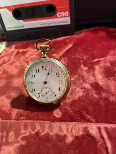 Antique Working WALTHAM Royal 17J Gold G.F Victorian Pocket Watch 16s Clean