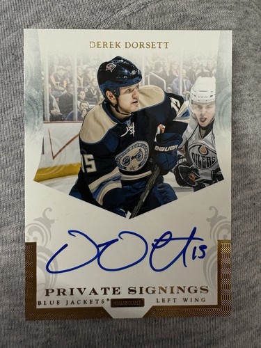 2011-12 Panini Private Signings #DOR Derek Dorsett Auto