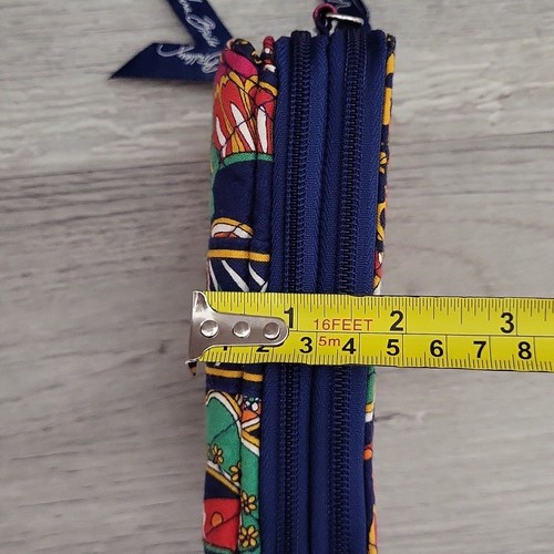 Portafoglio Vera Bradley doppio occhio veneziano paisley pochette cerniera magnetica colorato - Foto 10 di 10