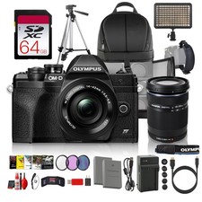 OM SYSTEM OM-D E-M10 Mark IV 14-42mm 14-150mm Mirrorless Camera Kit