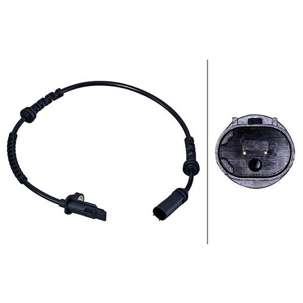 Sensor Raddrehzahl 2-Polig Hallsensor 530 Mm Kabel Hella FüR BMW I3-image