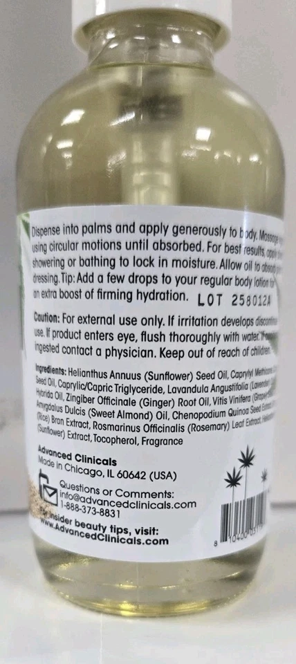 Advance Clinicals Hemp Seed Oil  4.8oz - Image 2 of 2