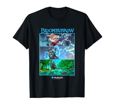 Magic: The Gathering Bloomburrow Panels T-Shirt Small, Black 