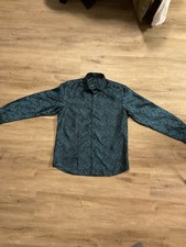 DiBanGu Mens Button Down Dress Shirt Silk Long Sleeve soft collar  cuff