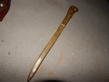 Vintage HWH? 24C1? Real Bronze Art Nouveau Woman Letter Opener Estate Find