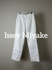 Issey Miyake Cotton White Denim Pants