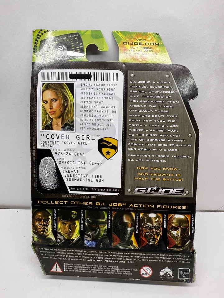 Gi Joe Rise of Cobra Courtney Cubierta Niña Guerrero Armas Especiales Oficial Foto 3 de 4