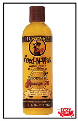 Howard Feed-N-Wax Wood Polish and Conditioner 16-Ounce