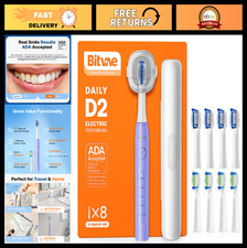 Ultrasonic Electric Toothbrush for Adults  Kids, Travel-Friendly, 60-Day Batter