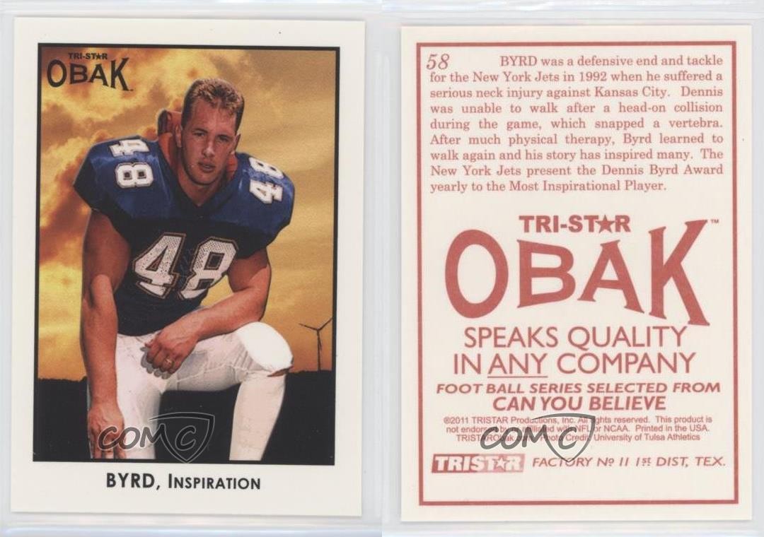 2011 TRI-STAR Obak Demetrius Byrd Dennis Byrd #58 8d2
