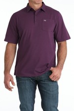 Cinch Arenaflex Purple Solid - Mens Polo - Mtk1874001